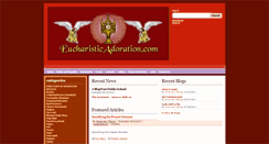 Desktop Screenshot of eucharisticadoration.com